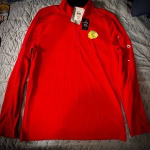 CHICAGO BLACKHAWKS (MEDIUM) COOL BASE LONG SLEEVE SHIRT